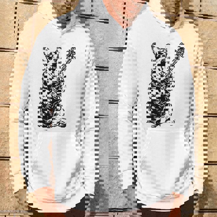 犬 ギタリスト ギター ペンブローク ウェールズ コーギー パパ ママ パーカー ライフスタイル