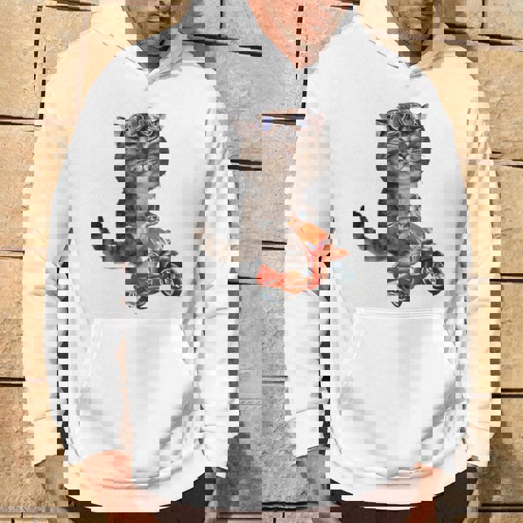 猫 ねこ バイク パーカー ライフスタイル