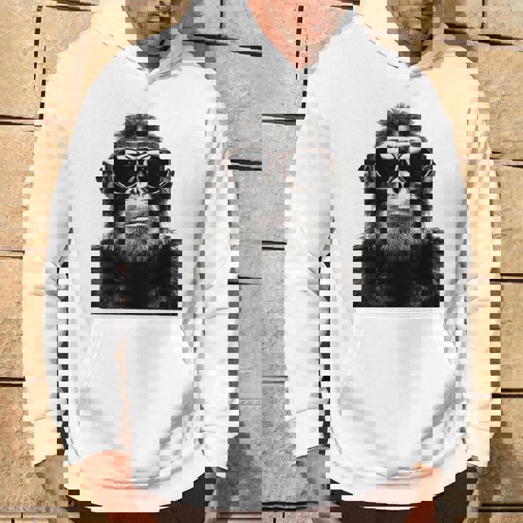 猿の恋人 アート 図面 動物 抽象 グラフィック 猿 パーカー ライフスタイル