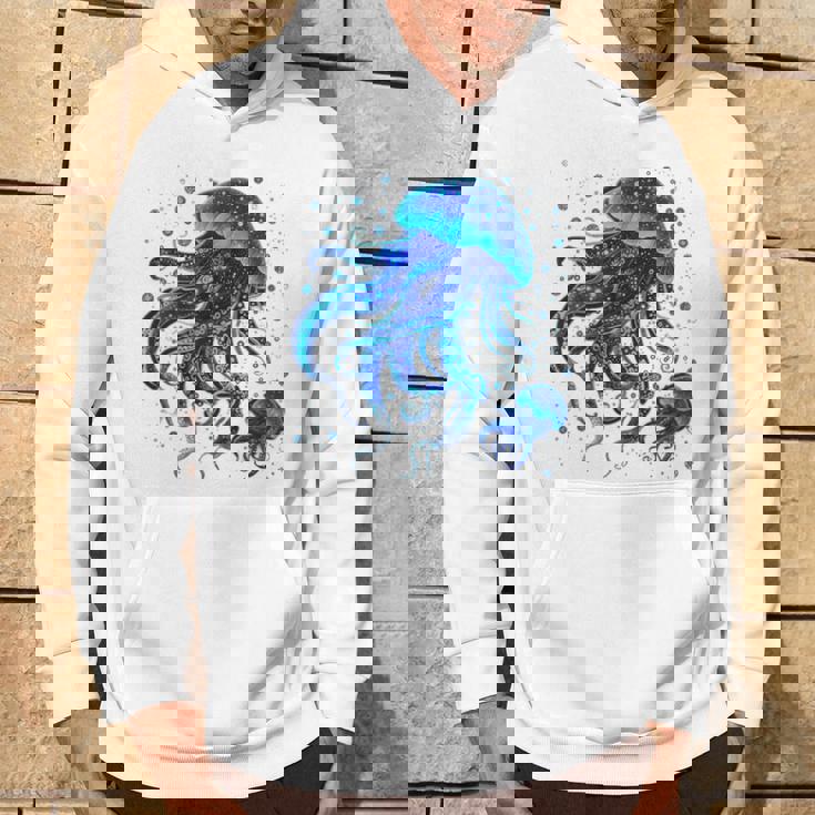 生物発光と水中世界クラゲ パーカー ライフスタイル