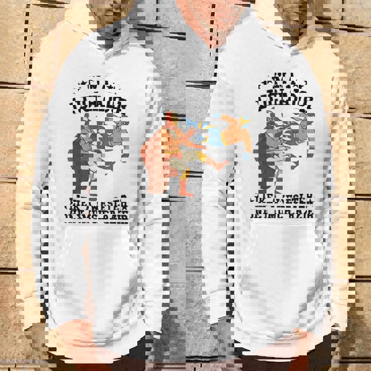 私はレスラーのようなルチャドールだけだ もっとクレイジーなルチャ・リブレ パーカー ライフスタイル