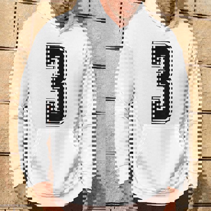 背番号 3 チーム短大スポーツ背番号付きユニフォーム パーカー ライフスタイル