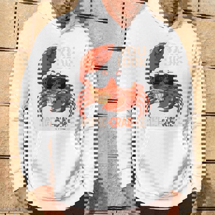 蟹 カニ 魚介類 涼しい かに 食べる 長袖tシャツ パーカー ライフスタイル