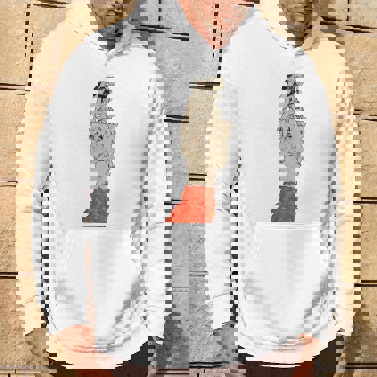 赤いふんどしの立っている男性 エゴン・シーレ作 1914 長袖tシャツ パーカー ライフスタイル