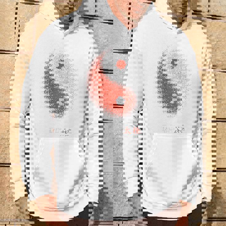 陰陽太極拳アート、背中にプリント パーカー ライフスタイル