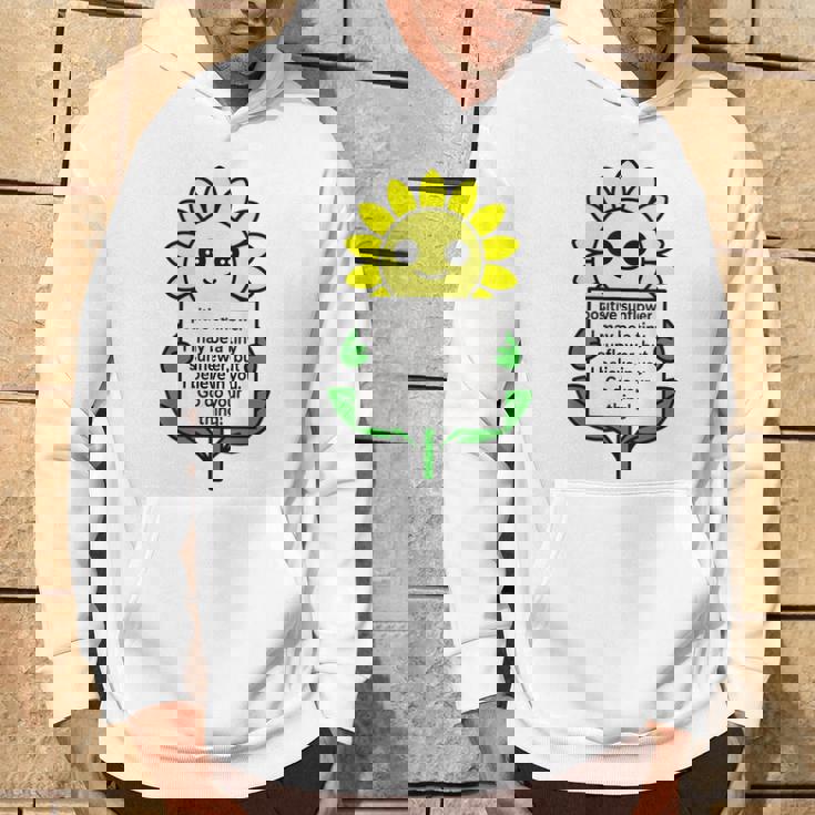 面白いひまわりおもちゃ ポジティブカード ポジティブヒマワリ パーカー ライフスタイル