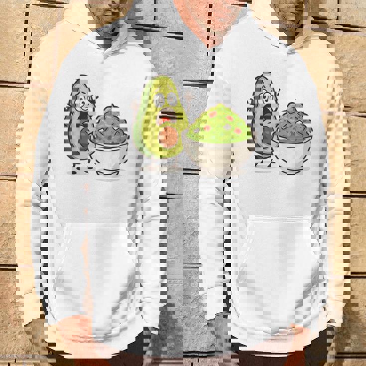 面白いアボカドワカモレ漫画パニック パーカー ライフスタイル