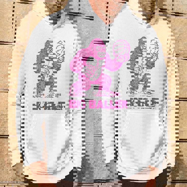 面白いゴリラ遊びバスケットボール ビッグボーラー マネースポーツ パーカー ライフスタイル