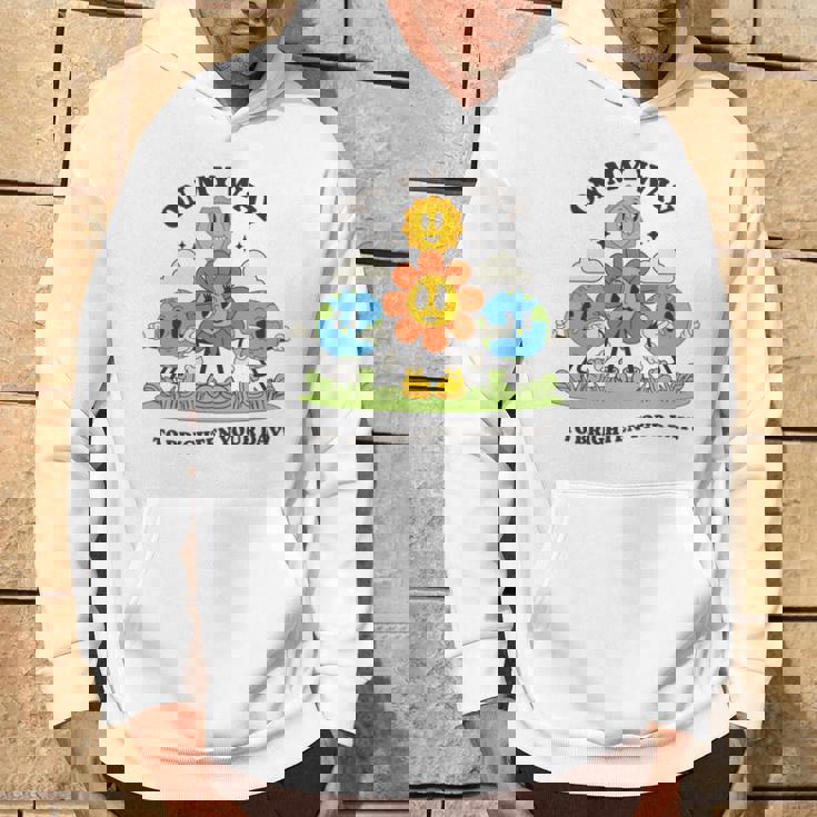 面白いポジティブスマイルサンガーデンハッピーガーデナー植物が育つ 長袖tシャツ パーカー ライフスタイル