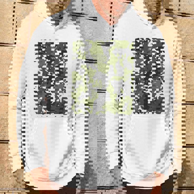 面白い猫のカモフラージュカモフラージュパターンペット猫 パーカー ライフスタイル