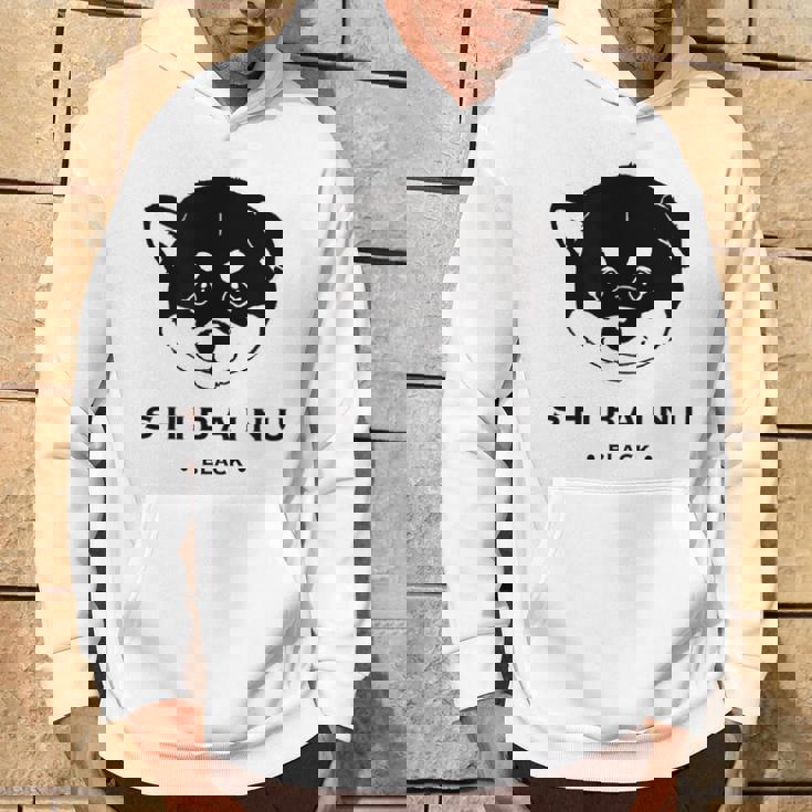 黒柴ちびちゃん かわいい柴犬 パーカー ライフスタイル