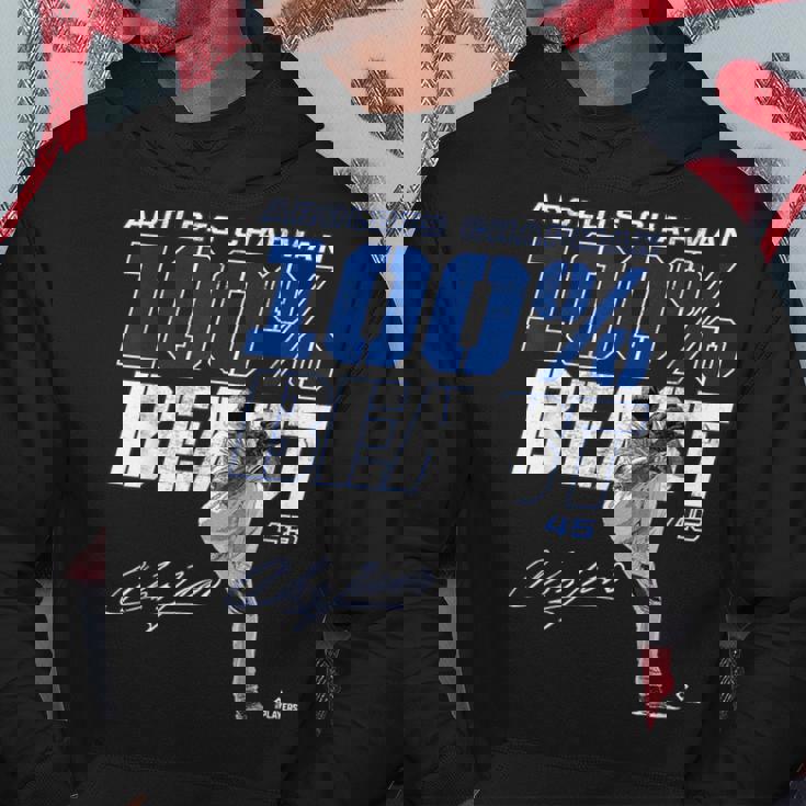 100 Beast Aroldis Chapman Texas Mlbpa パーカー 面白い贈り物