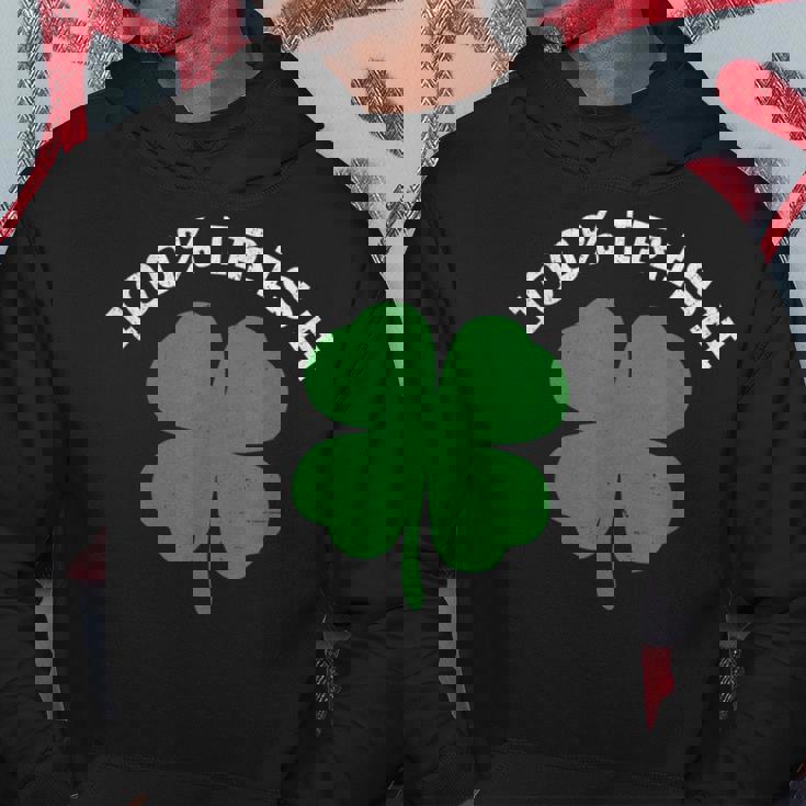100アイルランド、グリーンシャムロック、アイルランドの遺産、聖パトリックの日 パーカー 面白い贈り物