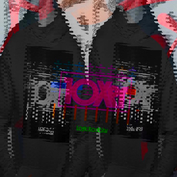 10Xer クール オリジナルアートワーク ロックスター エレクトロニック バンド パーカー 面白い贈り物