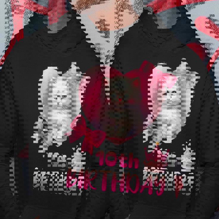 10歳の誕生日 ピンク かわいい 猫 パーカー 面白い贈り物