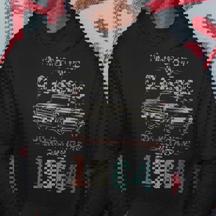 1964年生まれ、61歳の誕生日 クラシックカー パーカー 面白い贈り物