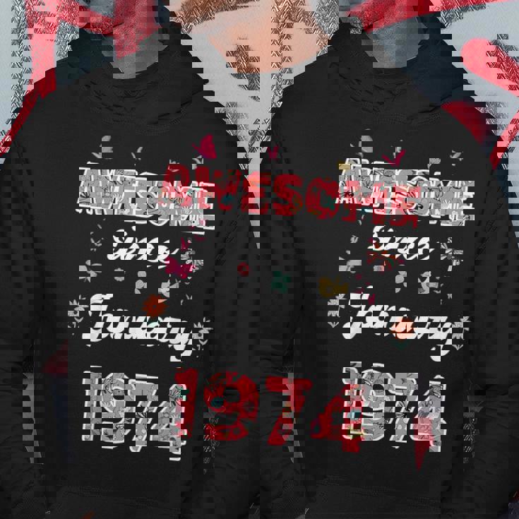 1974年1月から素晴らしい花、1974年1月の誕生日。 パーカー 面白い贈り物