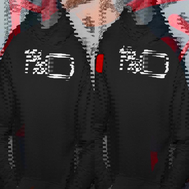 1バッテリー – 1バッテリー I 面白い 低エネルギーパーセント パーカー 面白い贈り物