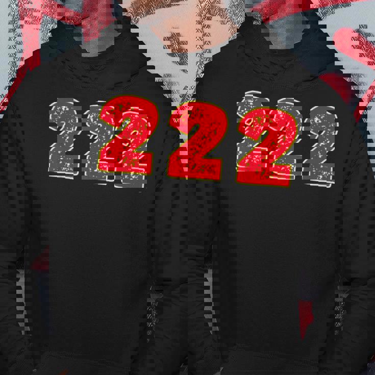 222 エンジェルナンバー Right Place Right Time パーカー 面白い贈り物