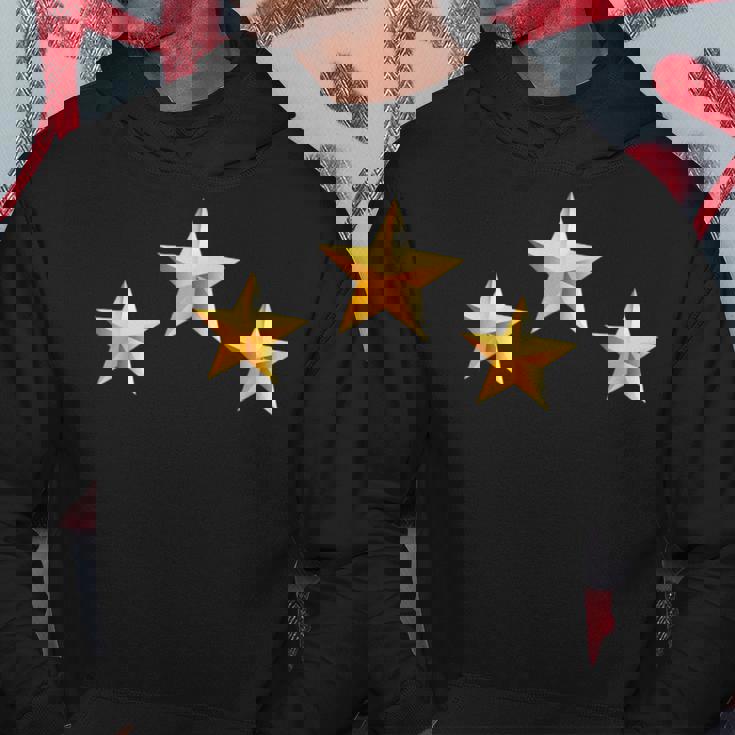 3つの黄金の星 パーカー 面白い贈り物