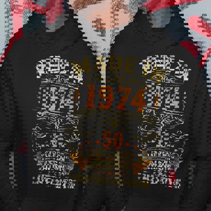 50歳ギフト メンズ ヴィンテージ 1974年 50歳の誕生日 パーカー 面白い贈り物