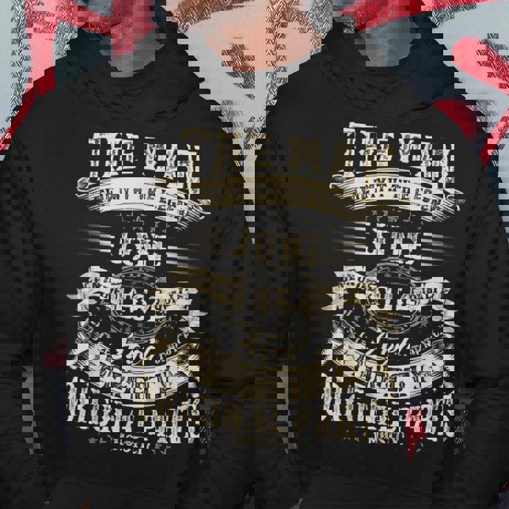 60歳の誕生日ギフト 男性用 面白い 60歳 誕生日 1964年6月 パーカー 面白い贈り物