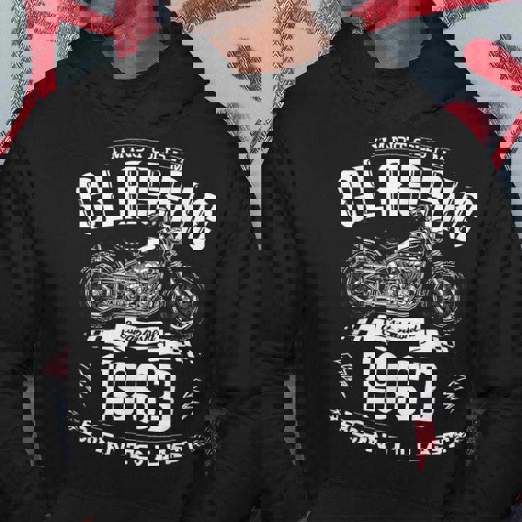 61歳の誕生日 男性 オートバイ バイカー 1963 パーカー 面白い贈り物