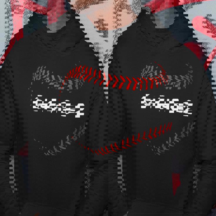 6432 ダブルプレイ 野球選手ギフト 野球名言 パーカー 面白い贈り物