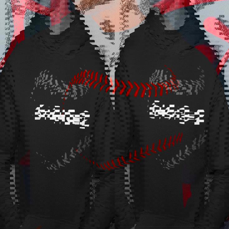 6432 ダブルプレー野球選手ギフト野球格言 パーカー 面白い贈り物