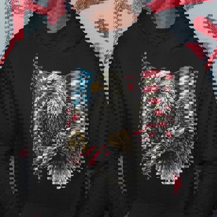 7 月 4 日アメリカ国旗白頭鷲グラフィック アート デザイン パーカー 面白い贈り物