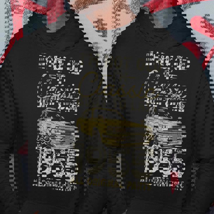 70 歳の誕生日、1955 年以来、クラシックカー、70 歳 パーカー 面白い贈り物