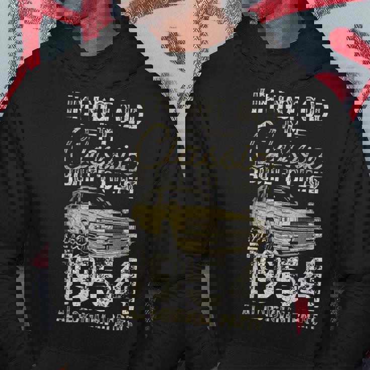 71 歳の誕生日、1954 年以来、クラシックカー、71 歳 パーカー 面白い贈り物