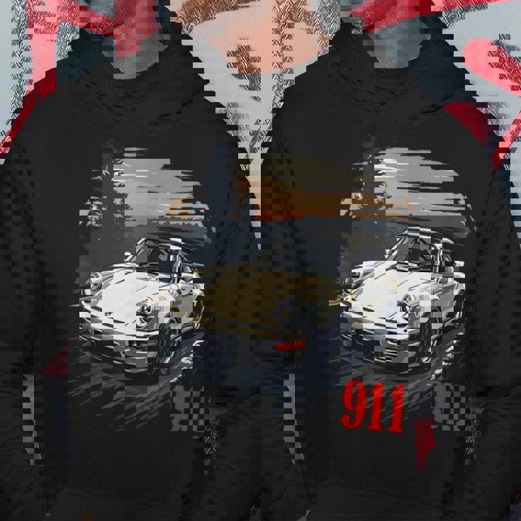 911ターボレトロヴィンテージ964カークラシック自動車トラック。 パーカー 面白い贈り物