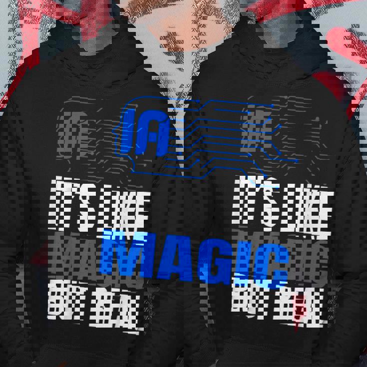 Aiマジック リアルロボットテック 未来 デジタルマインド パーカー 面白い贈り物