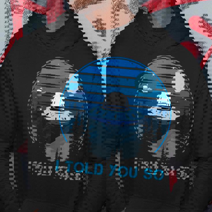 Alien Invasion In The Dark Ufo I Told Youo パーカー 面白い贈り物