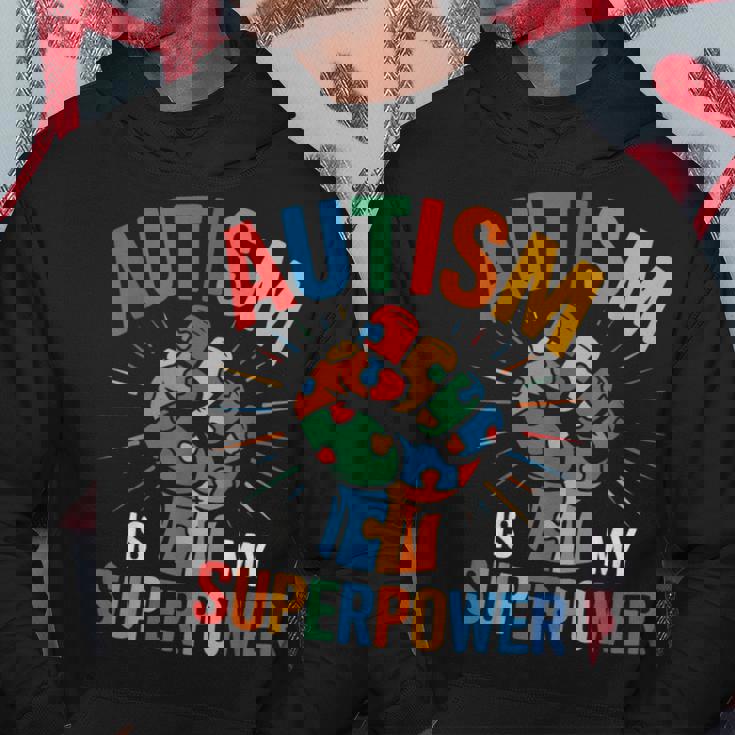 Autism Is Myuperpower 自閉症啓発パズル プライド パーカー 面白い贈り物