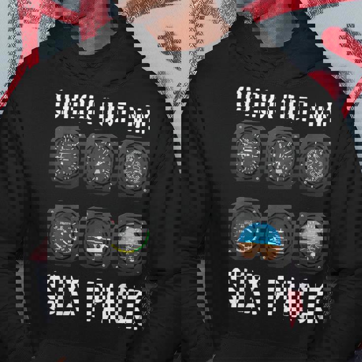 Avión Instrumentos Deuelo Pilot'six Pack Top Pilot Sudadera Regalos divertidos