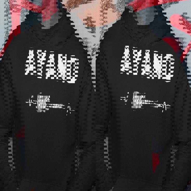 Ayano ギター ハートビート 音楽 ギタリスト レトロ ヴィンテージ パーカー 面白い贈り物