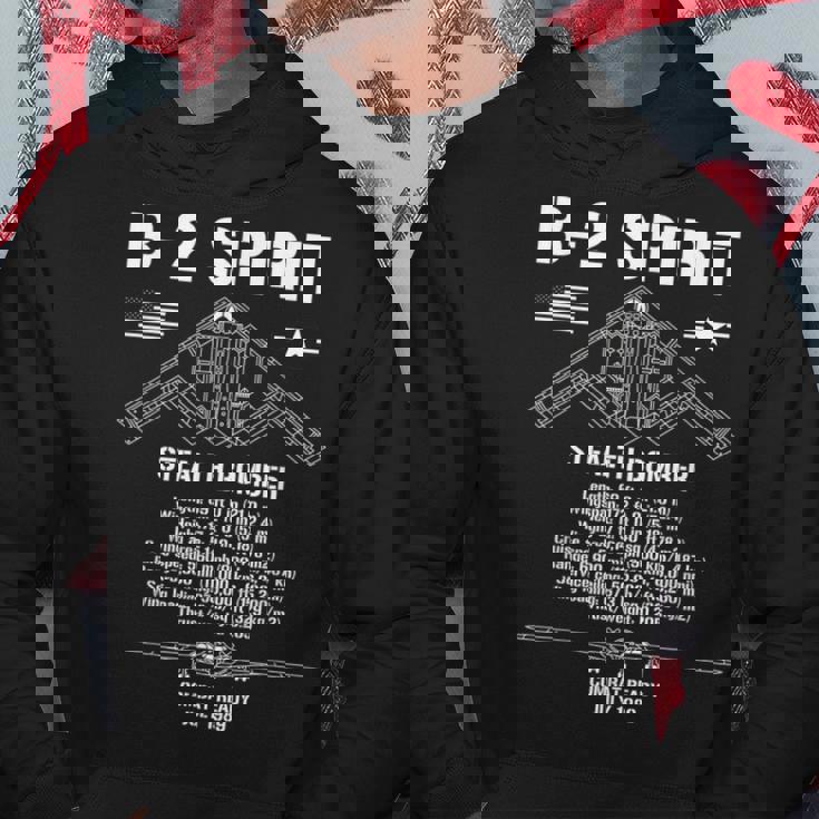 B-2Pirittealth Bomberpecs ミリタリーエアクラフトb2 パーカー 面白い贈り物