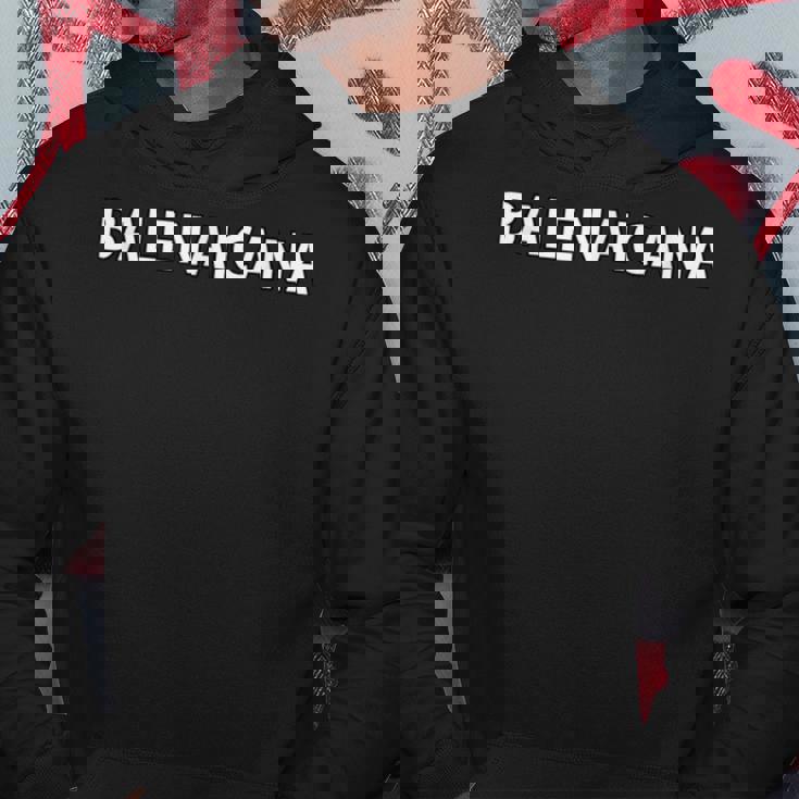 Balenaicana《ばれないかな》ホワイト 白 ロゴ【変なデザイン屋さん】ブランド パロディ 面白デザイン パーカー 面白い贈り物