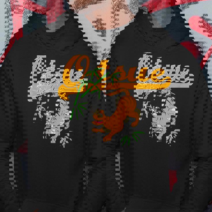 Bamboo And Tiger Of Otsu-E 大津絵 竹に虎バンブー タイガー パーカー 面白い贈り物