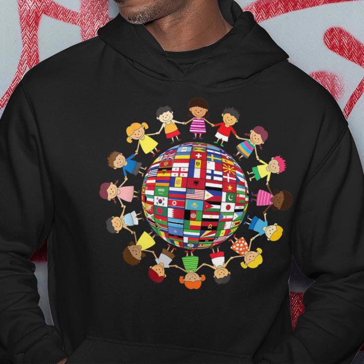 Banderas Del Mundo Cultural Diversidad Niños Alrededor Del Mundo Sudadera Regalos divertidos