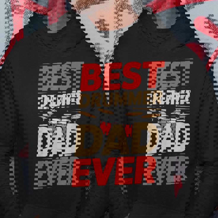 Best Drummer Dad Ever For ギフト アイデア ドラム ファニー パパ パーカー 面白い贈り物