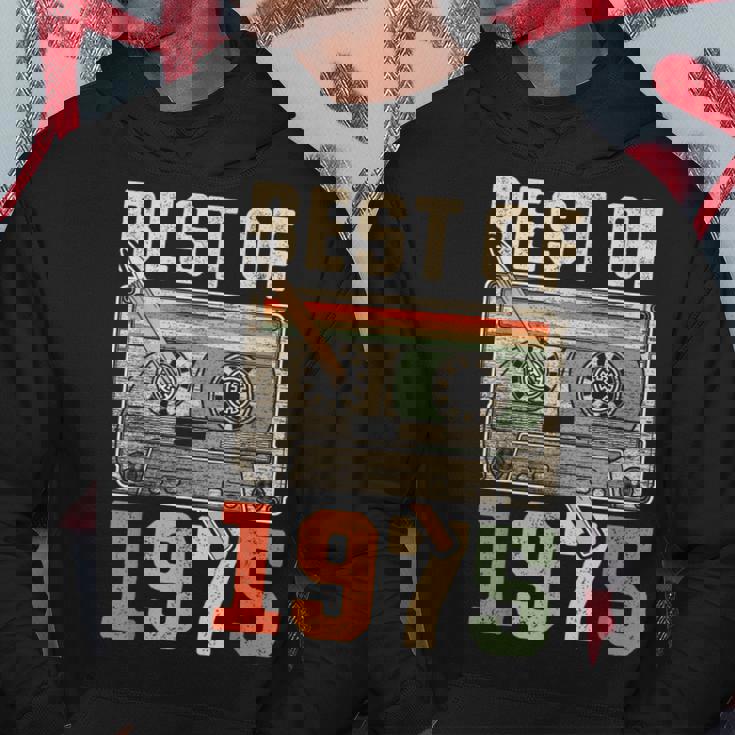 Best Of 1975 オールド・カセット 50歳の誕生日 レトロ パーカー 面白い贈り物