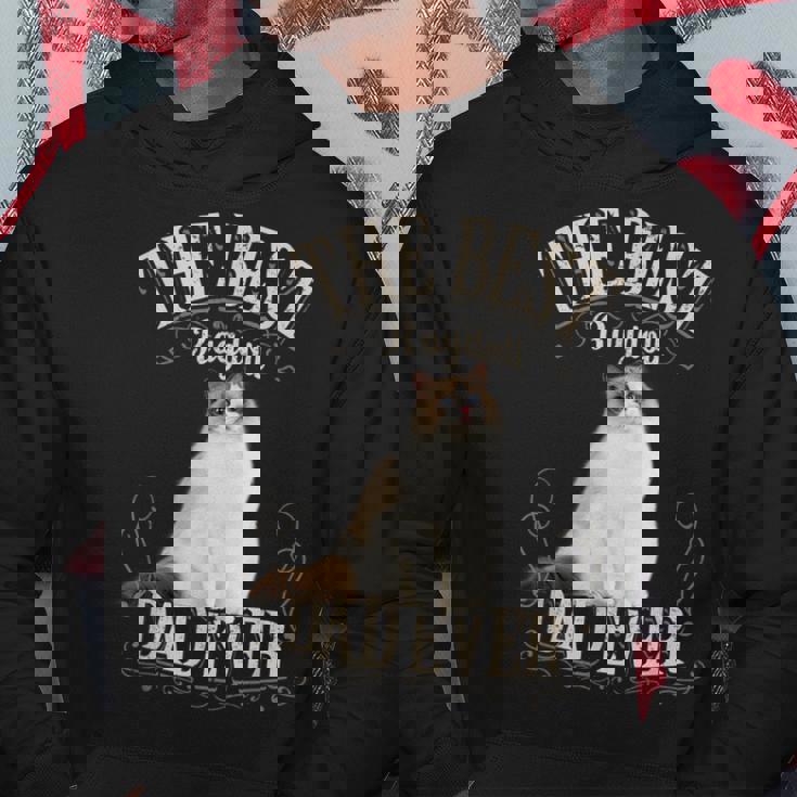 メンズ Best Ragdoll Dad Ever ラグドールキャットギフト レトロビンテージ パーカー 面白い贈り物