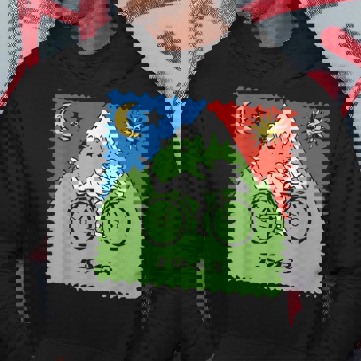 Bicycle Day 1943 Lsd Acid Hofmann Trip パーカー 面白い贈り物