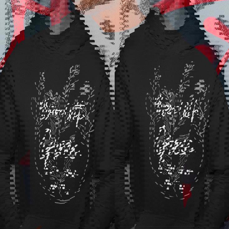 Bloom With Grace 点字 アルファベット 点字 言語点字 パーカー 面白い贈り物