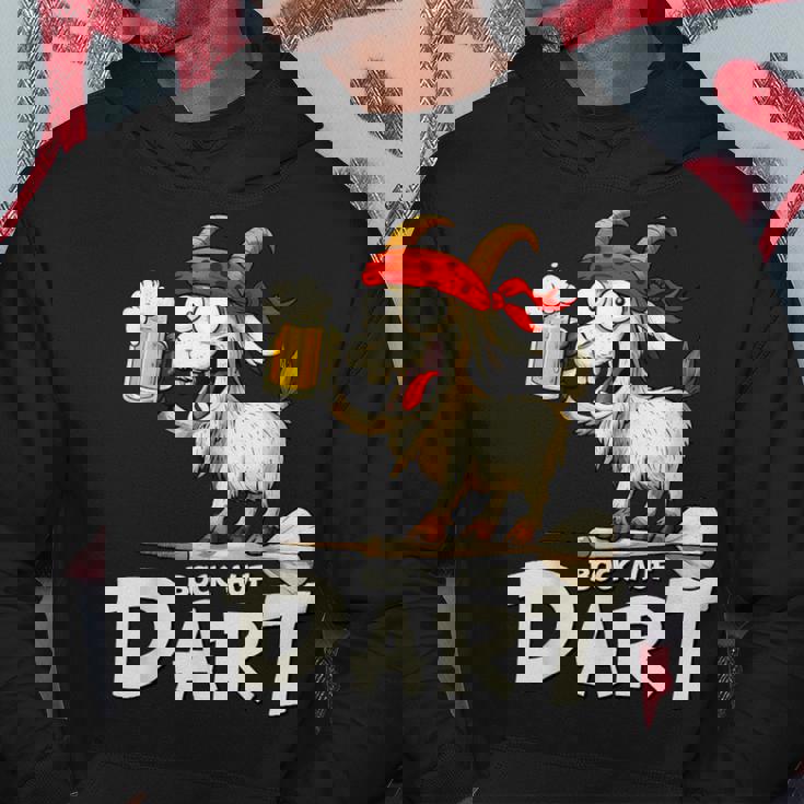 Bock Auf Dart ヤギとビールジョッキ 面白いダーツプレーヤー パーカー 面白い贈り物