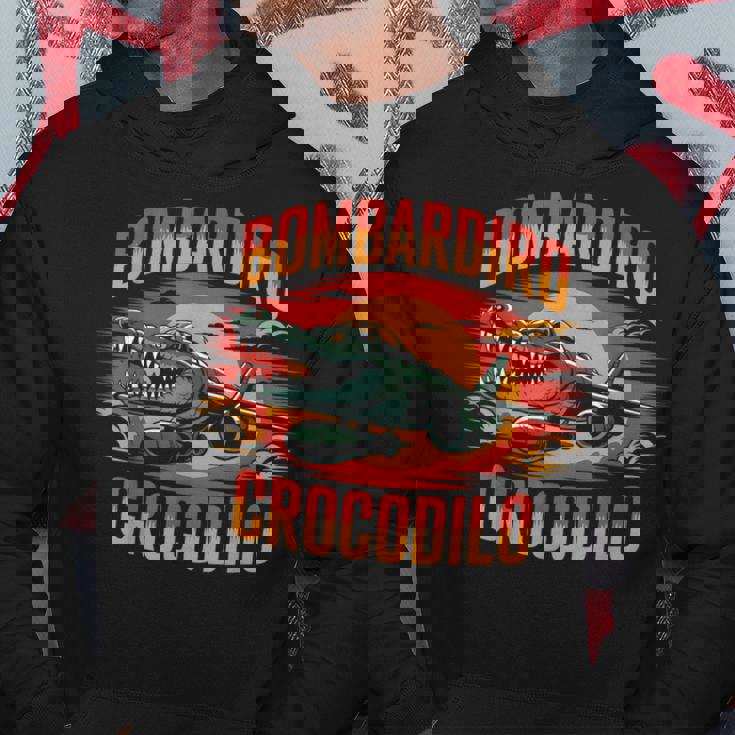 Bombardiro Crocodilo 面白い イタリアン ブレイン ミーム トレンド パーカー 面白い贈り物