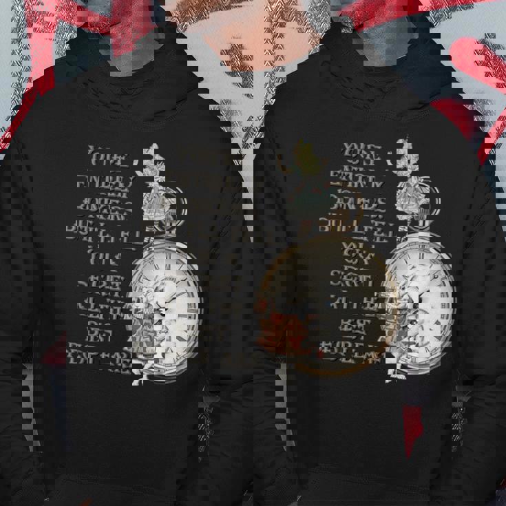 Bonkers Quote Time 不思議の国のアリス パーカー 面白い贈り物